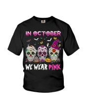 Sugar Skulls In October We Wear Pink Youth T-Shirt tile