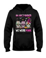Sugar Skulls In October We Wear Pink Hooded Sweatshirt tile