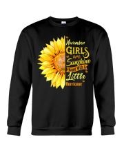 November Girls Are Sunshine Mixed Little Hurricane Crewneck Sweatshirt tile