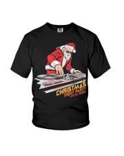 Claus Christmas Dj Xmas Youth T-Shirt tile