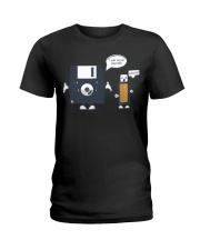 USB Floppy Disk I Am Your Father Ladies T-Shirt tile
