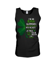 I'm an Irish woman with a mouth can't control Unisex Tank thumbnail