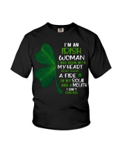 I'm an Irish woman with a mouth can't control Youth T-Shirt thumbnail