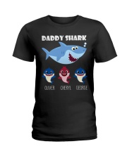 Daddy Shark Father's Day Ladies T-Shirt thumbnail