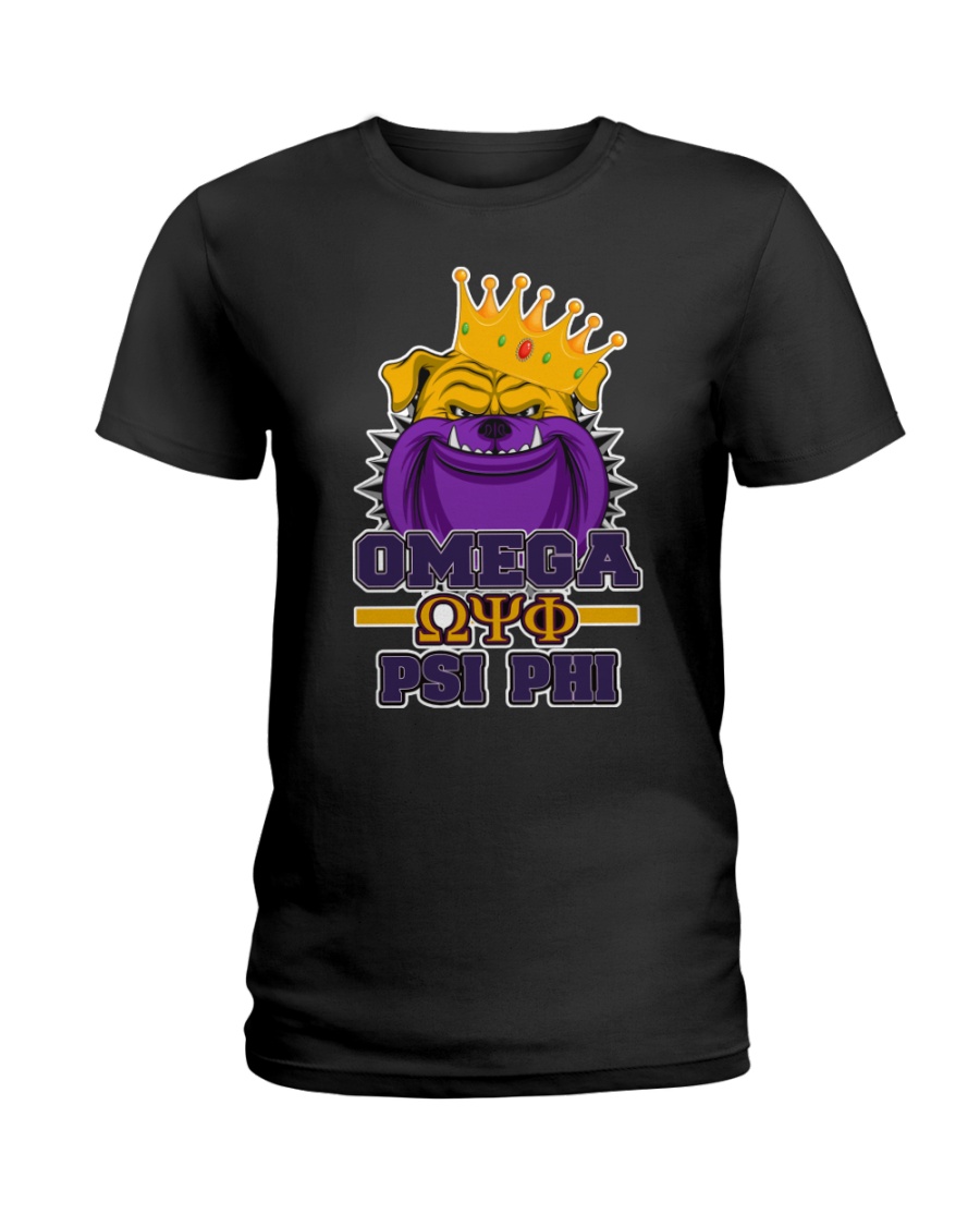 Omega Psi Phi bulldog Ladies T-Shirt
