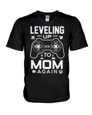 Gamer Mom Shirt Leveling Up To Mom Again V-Neck T-Shirt thumbnail