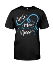 Wife Mom Nurse T Shirt for Nurses LPN BSN t Classic T-Shirt tile