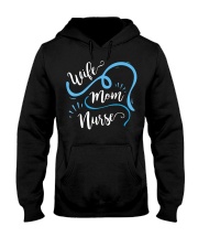 Wife Mom Nurse T Shirt for Nurses LPN BSN t Hooded Sweatshirt tile