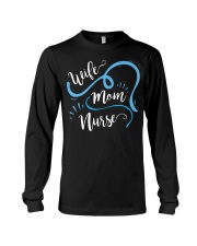 Wife Mom Nurse T Shirt for Nurses LPN BSN t Long Sleeve Tee tile