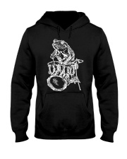 SEEMBO Frog Playing Drums Drummer Drumming Hooded Sweatshirt thumbnail