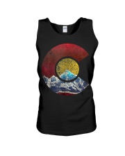 Colorado Shirt with Flag Themed Mountain Unisex Tank thumbnail