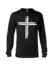Drum Stick Cross T-Shirt Drummer Shirt Long Sleeve Tee thumbnail