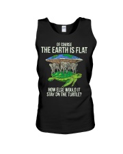 Flat Earth Society T Shirt Turtle Elephants Unisex Tank thumbnail
