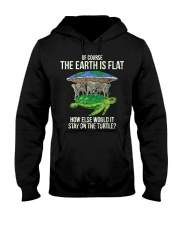Flat Earth Society T Shirt Turtle Elephants Hooded Sweatshirt thumbnail