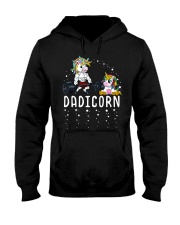 Mens Dadicorn Unicorn Dad Fitness Gym Weig Hooded Sweatshirt thumbnail