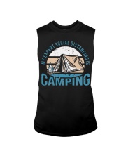 My expert social distancing is camping Sleeveless Tee tile