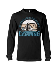 My expert social distancing is camping Long Sleeve Tee tile