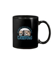 My expert social distancing is camping Mug tile