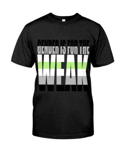 Gender Is For The Weak (Agender) Pride Classic T-Shirt
