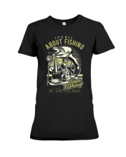 its all about fishing Premium Fit Ladies Tee tile