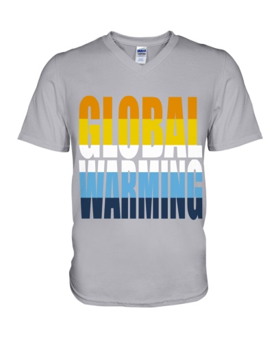 Global warming (AroAce) Pride V-Neck T-Shirt