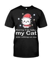 My cat was sitting on me Premium Fit Mens Tee tile