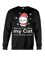 My cat was sitting on me Crewneck Sweatshirt tile