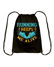running keeps me alive-01 Drawstring Bag tile