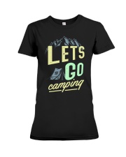 Lets go camping Premium Fit Ladies Tee tile