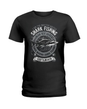Shark Fishing Ladies T-Shirt tile
