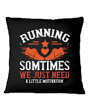 running sometimes Square Pillowcase tile