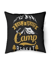 Eat sleep camp Indoor Pillow tile