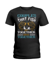 COUPLES THAT FISH TOGETHER-01 Ladies T-Shirt tile