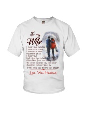 TO MY WIFE LOVE YOUR HUSBAND Youth T-Shirt thumbnail