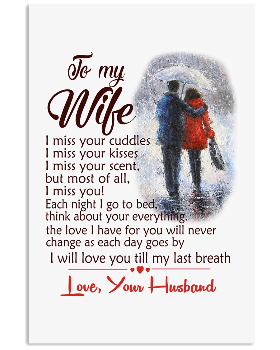 TO MY WIFE LOVE YOUR HUSBAND 11x17 Poster