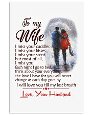TO MY WIFE LOVE YOUR HUSBAND 11x17 Poster front