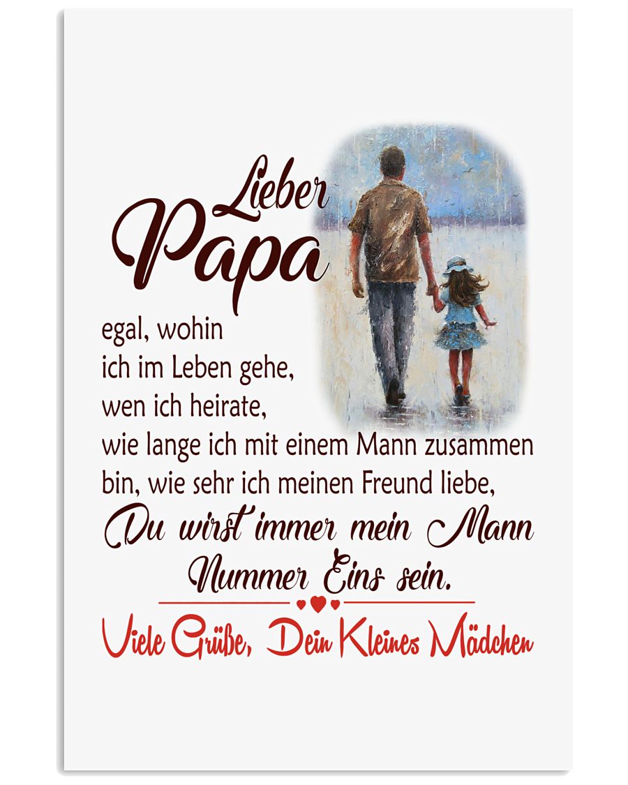 LIEBER PAPA VIETE GRIIBR DEIN KLEIENES MADCHEN 11x17 Poster