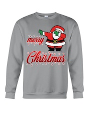 dabbing santa merry christmas Crewneck Sweatshirt front