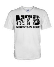 Mountian bike V-Neck T-Shirt thumbnail