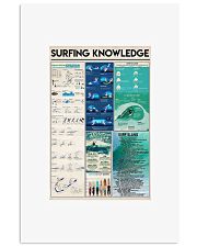 Surfing knowledge poster 24x36 Poster front