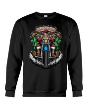 Santa riding Harley Davidson Merry Christmas shirt Crewneck Sweatshirt thumbnail