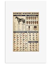 Horse knowledge poster 24x36 Poster front