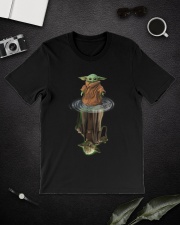 Baby Yoda water reflection mirror old Yoda shirt Premium Fit Mens Tee lifestyle-mens-crewneck-front-16