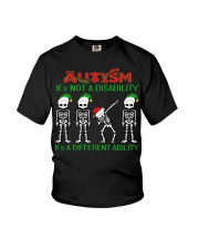 Skeleton autism is not a disability it's a differe Youth T-Shirt thumbnail