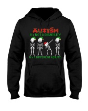 Skeleton autism is not a disability it's a differe Hooded Sweatshirt thumbnail