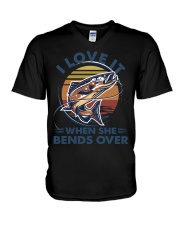 Fishing is my life V-Neck T-Shirt thumbnail