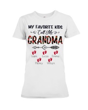 My Favorite Kids Call Me Grandma Premium Fit Ladies Tee tile