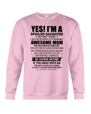 2 yes i am daughter little girl Crewneck Sweatshirt tile