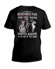 November Man V-Neck T-Shirt tile