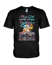 May Girl V-Neck T-Shirt tile